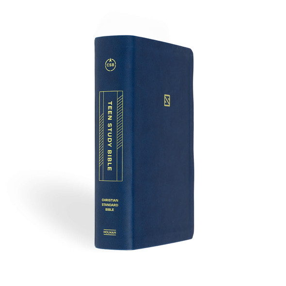 CSB Teen Study Bible, Optimal Type, Navy LeatherTouch - Case of 12