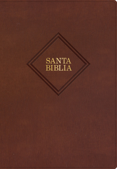 RVR 1960 Biblia Letra Supergigante, Marron Piel Fabricada con Indice (Edicion 2023) - Case of 12