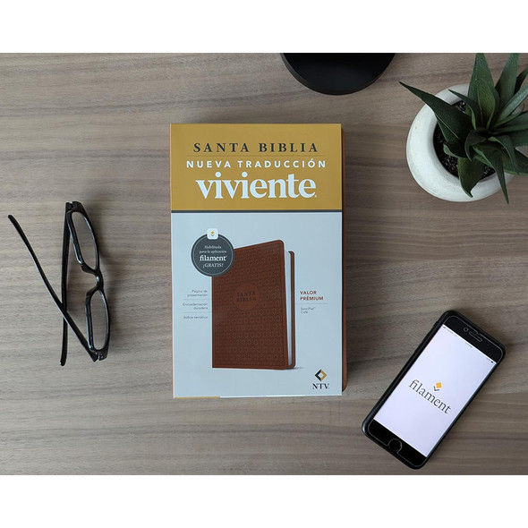 NTV: Biblia Valor Premium con Filament (Spanish Premium Bible, SentiPiel, Brown) - Case of 24