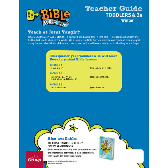 Hands-On Bible Curriculum Teacher Guide - Winter 2026