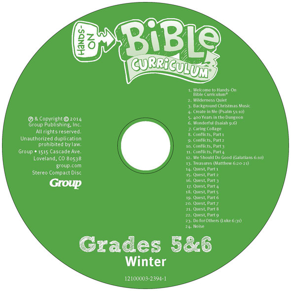Grades 5&6 CD: Hands-On Bible Curriculum Winter 2026