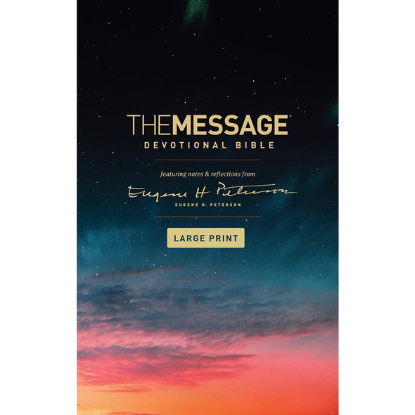 The Message Devotional Bible, Large Print (Softcover), Case of 12