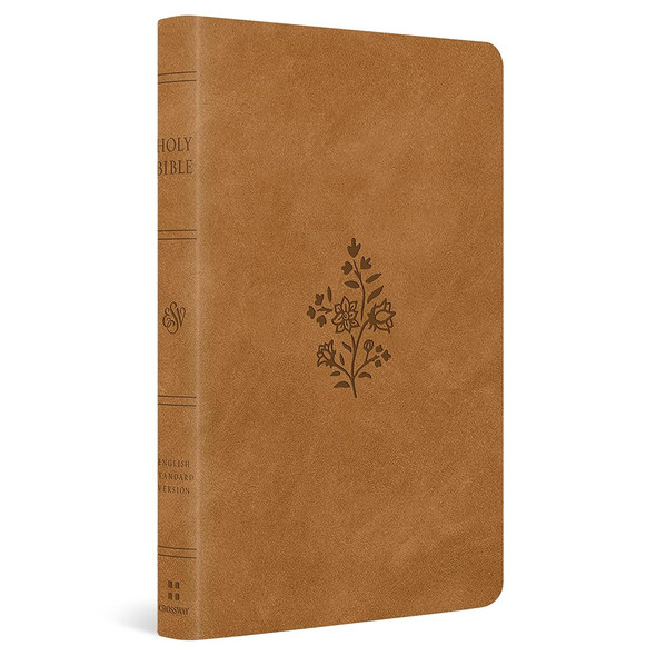 ESV Premium Gift Bible (TruTone Leather, Nubuck Caramel, Wildflower Design) - Bulk Case of 24