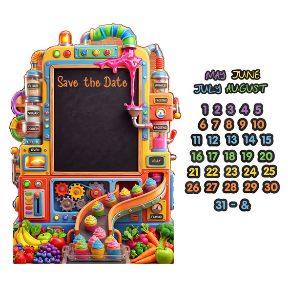 Save The Date Display - Foodalicious Fun Easy Scene Pop-Up Giant VBS Display Bundle - VBS 2027