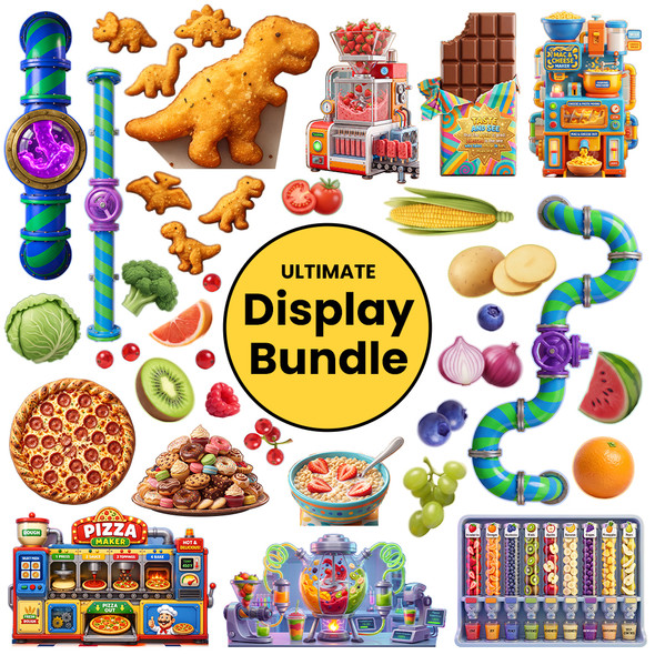 Ultimate Display Bundle - Foodalicious Fun - Easy Scene Pop-Up Giant VBS Display Bundle - VBS 2027