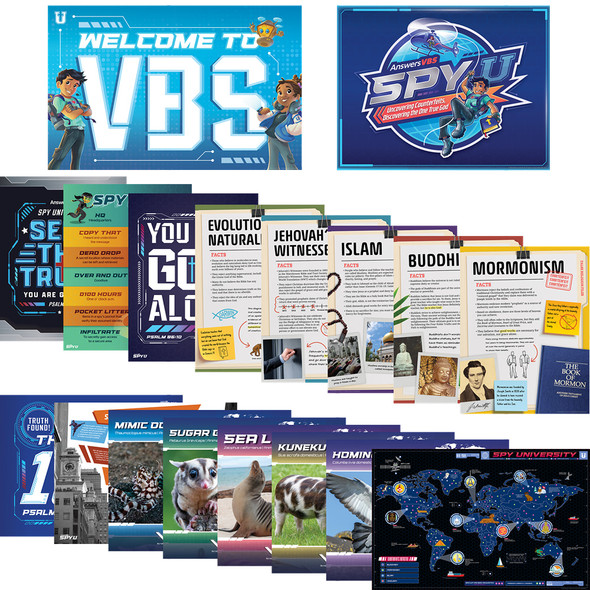 Decoration Poster Set (Pack of 20) - 22 in. x 17 in. - Spy U VBS 2027 by Answers