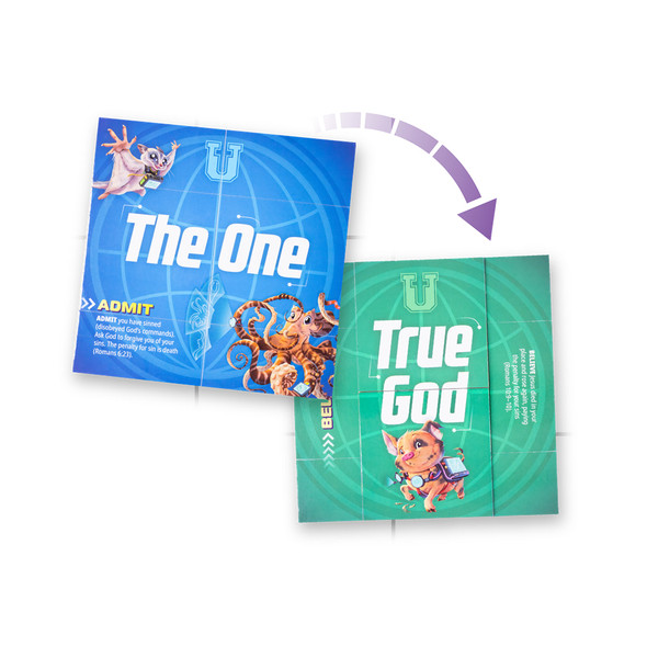 Foldable Puzzle - God's Endless Love (Pack of 10) - Spy U VBS 2027 by Answers