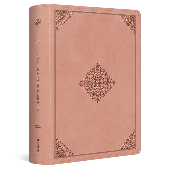 ESV Single Column Journaling Bible, Large Print, Blush Rose - Case of 10