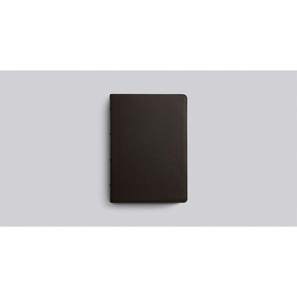 ESV Single Column Journaling Bible (Buffalo Leather, Deep Brown, Large Print)