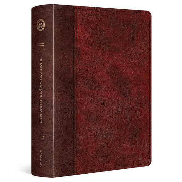 ESV Single Column Journaling Bible, Large Print (TruTone Burgundy/Red) - Case of 10