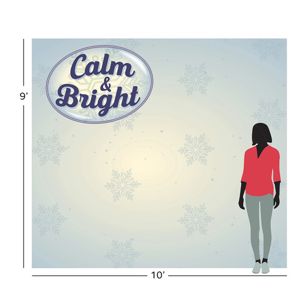 Team Family Year 3: Calm & Bright Photo-Op Fabric Backdrop