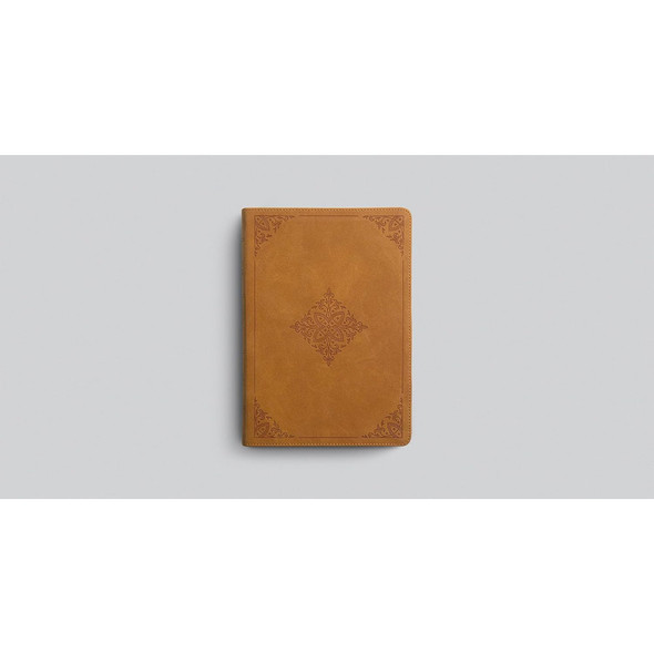 ESV Large Print Bible (TruTone, Nubuck Caramel, Fleur-de-lis Design) - Case of 10