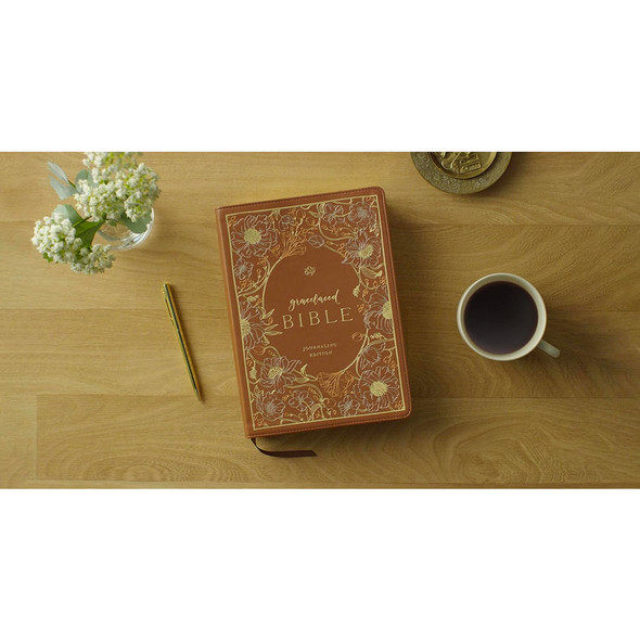 ESV GraceLaced Bible, Journaling Edition (Artwork by Ruth Chou Simons) (TruTone, English Saddle) - Case of 10