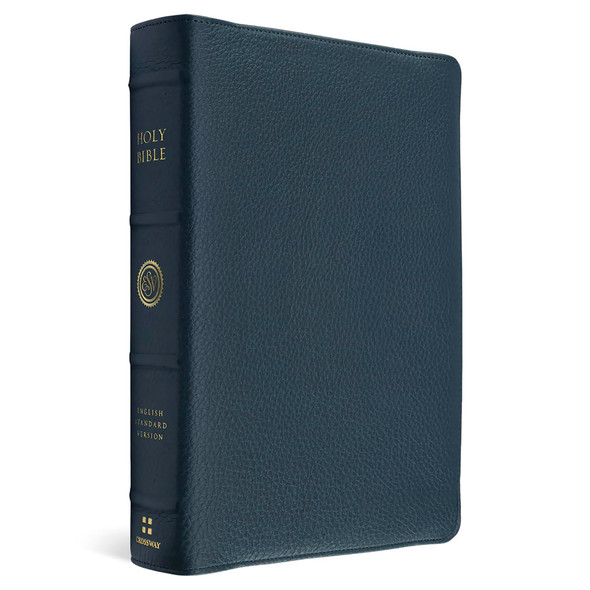 ESV Heirloom Bible, Scriptura Sacra: Personal Size Reference Edition (Calfskin, Meridian Blue, Full Yapp)