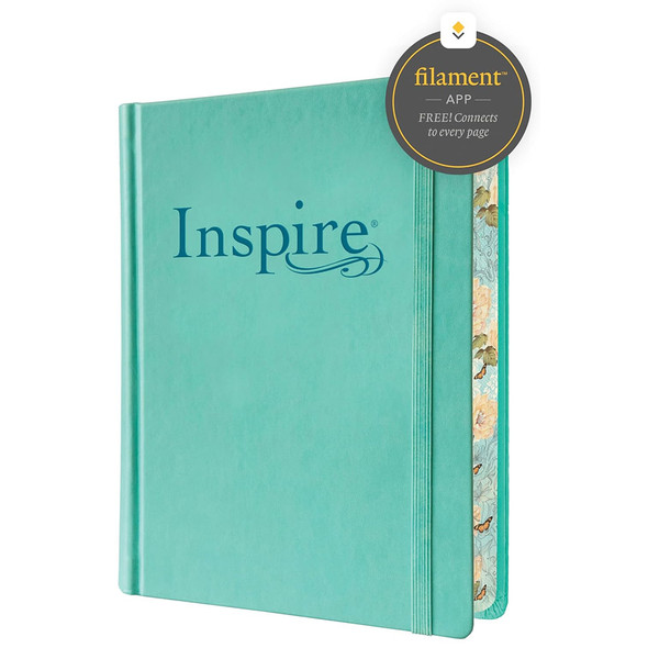 Inspire Bible NLT, Filament Enabled (Hardcover LeatherLike, Aquamarine) - Case of 12