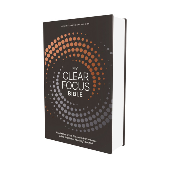 NIV Clear Focus Bible, Hardcover, Charcoal/Copper - Case of 8