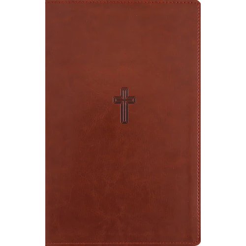 NASB Personal Size Reference Bible, Large Print, Paragraph Style, Leathersoft, Brown, Red Letter, 1995 Text, Comfort Print - Case of 12