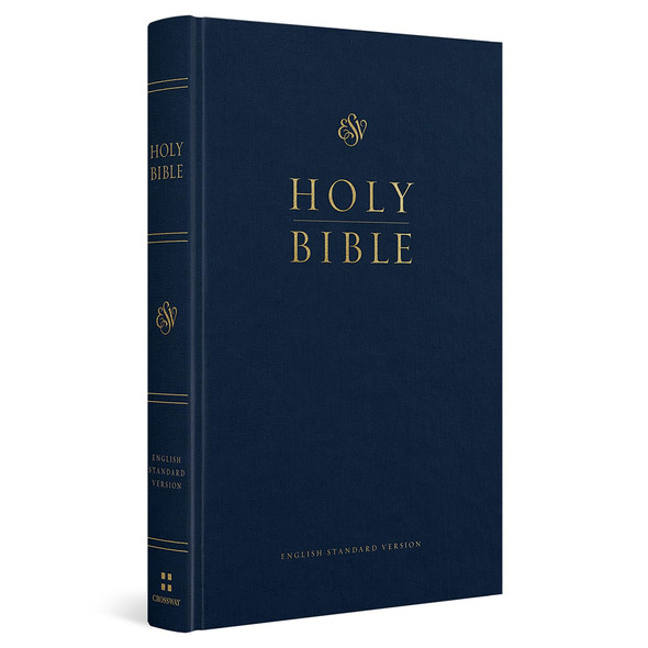 ESV Church Bible, Large Print (Hardcover, Blue) - Case of 24