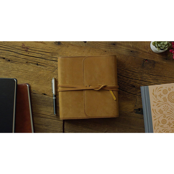 ESV Journaling Study Bible (Natural Leather, Brown, Flap w/ Strap)
