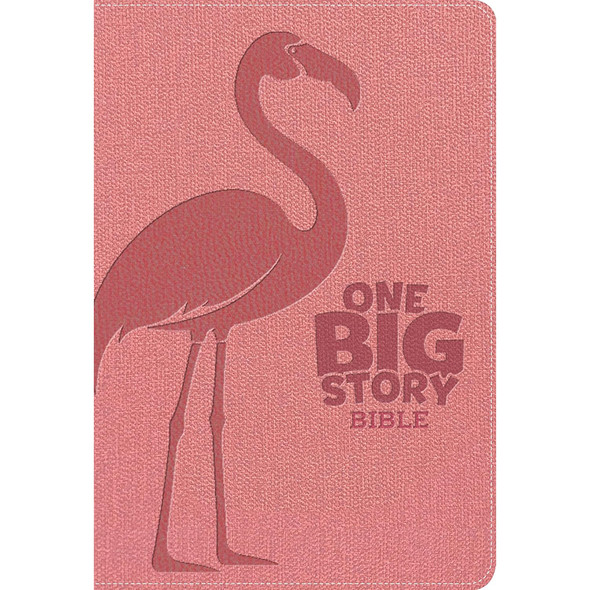 KJV One Big Story Bible, Revised & Updated, Easy-to-Read Optimal Type, Pink LeatherTouch - Case of 18