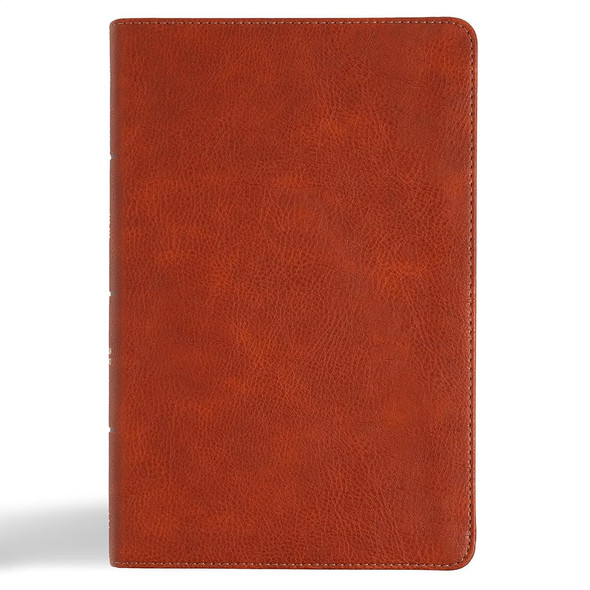 CSB Large Print Personal Size Reference Bible, Digital Study Edition, Burnt Sienna LeatherTouch, Indexed - Case of 12