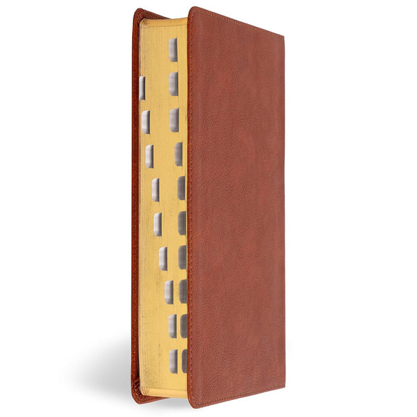 CSB Large Print Personal Size Reference Bible, Digital Study Edition, Burnt Sienna LeatherTouch, Indexed - Case of 12