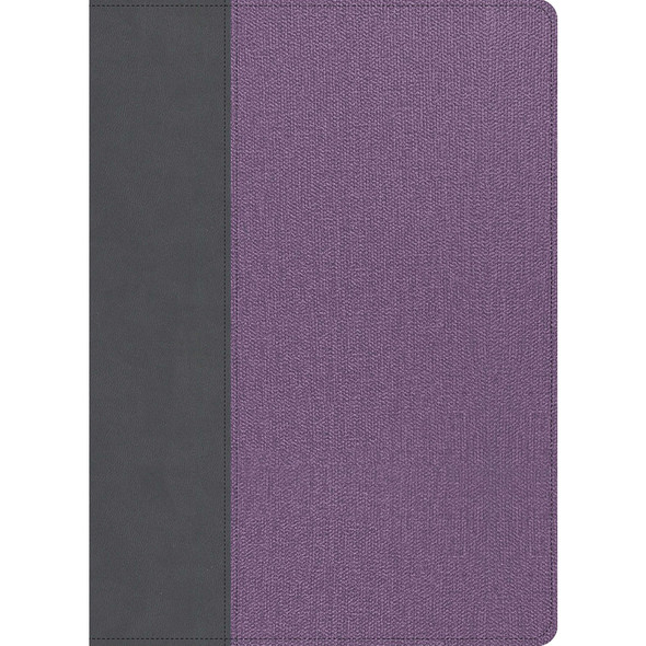 CSB Study Bible, Large Print, Digital Study Edition, Gray/Lavender LeatherTouch, Indexed - Case of 6