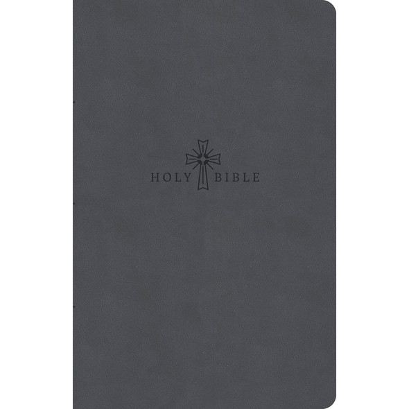 KJV Premium Gift Bible, Charcoal LeatherTouch - Case of 28