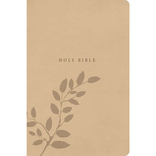 CSB Large Print Personal Size Reference Bible, Value Edition, Easy-to-Read Optimal Type, Beige LeatherTouch - Case of 12