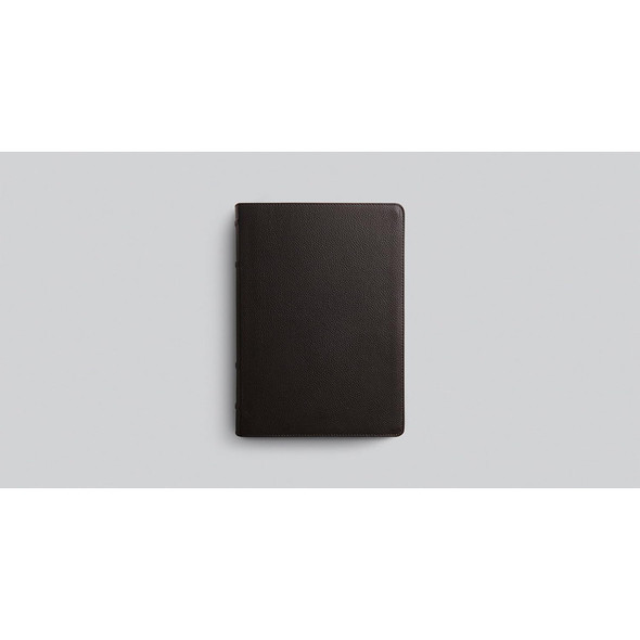 ESV Study Bible, Large Print (Buffalo Leather, Deep Brown)