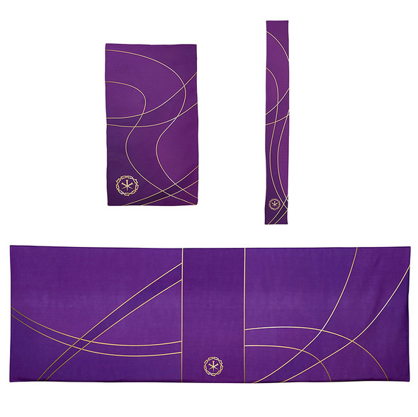 Purple Everyday Parament Set - Bookmark - Pulpit Scarf - & Everyday Altar Frontal