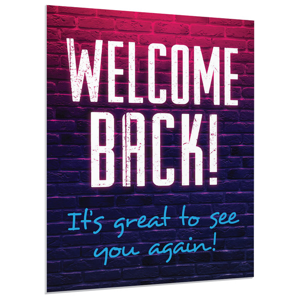 Foam Board Signs - Welcome Back Wood Style - 22
