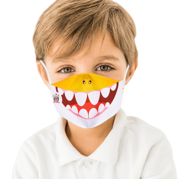 Kids Mask - Lizard Print - Reusable Cloth Child Size Facemask (Single)