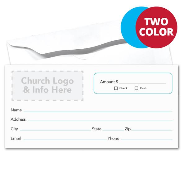 Custom Offering Envelope - Two Color - Classic - Box of 500