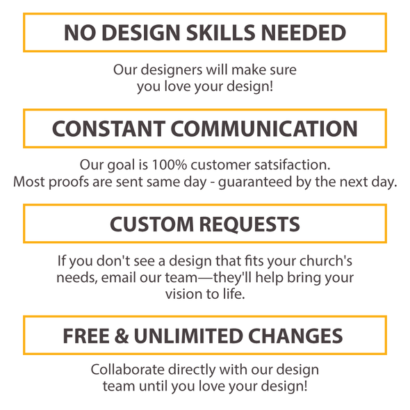 Custom Offering Envelope - Two Color - Your Custom Design - Upload Your Design (Box of 500)