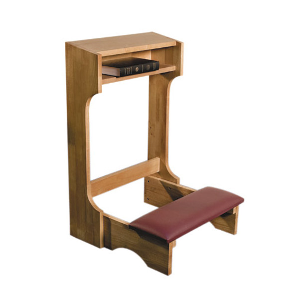 Classic Padded Kneeler - Maple Wood - Pecan Stain