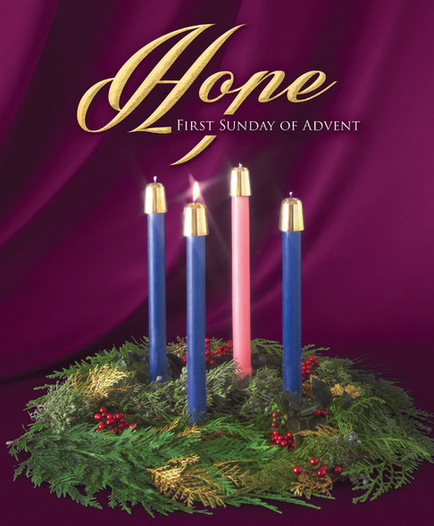 Church Bulletin 14" - Advent - Hope (Pack of 100)
