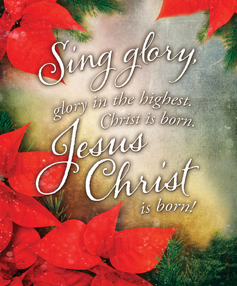 Church Bulletin 14" - Christmas - Sing Glory (Pack of 100)