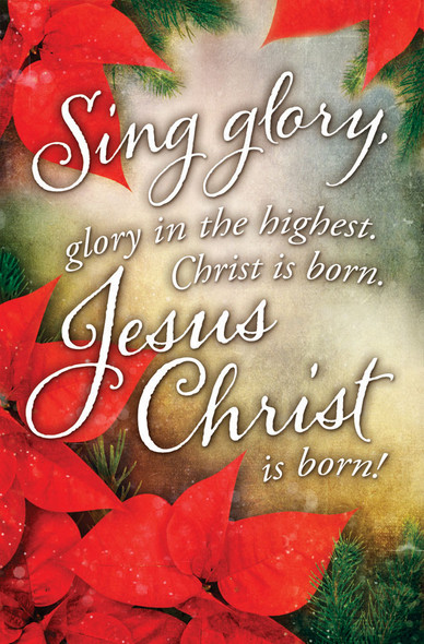 Church Bulletin 11" - Christmas - Sing Glory (Pack of 100)