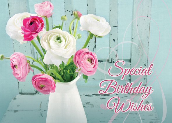 Birthday Cards - Fragrant Bouquets (Pack of 12)