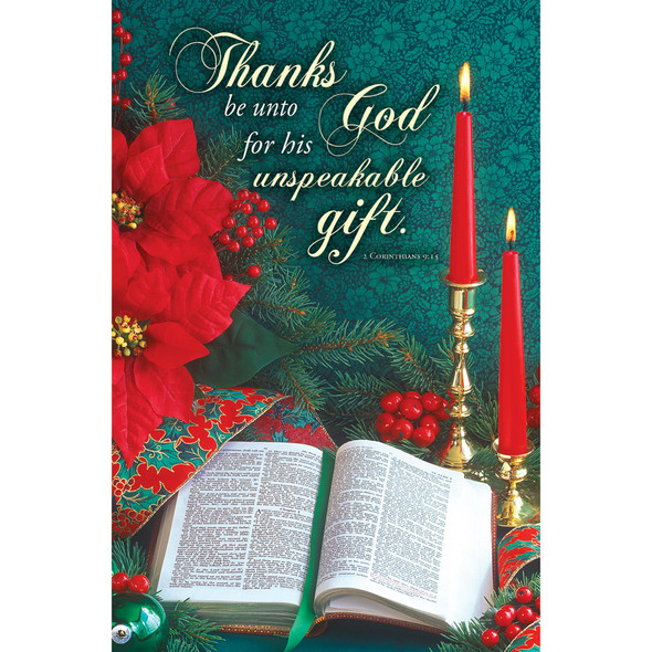 Church Bulletin 11" - Christmas - Unspeakable Gift (Pack of 100)