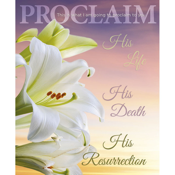 Church Bulletin 14" - Easter - Proclaim (Pack of 100)