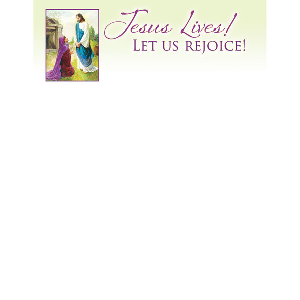 Letterhead - Easter - Jesus Lives (Pack of 100)