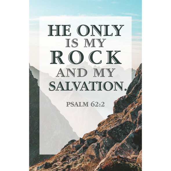 Church Bulletin 11" - General - He Only is My Rock (Pack of 100)