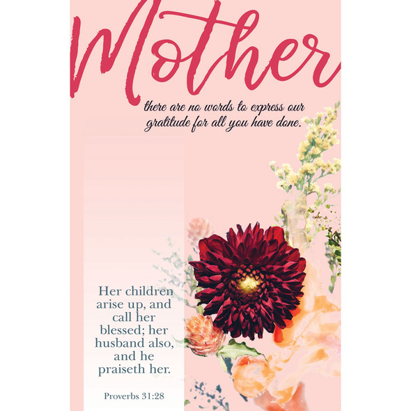 Church Bulletin 11" - Mother's Day - Proverbs 31:28 (Pack of 100)