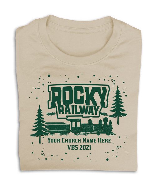 VBS Custom T-Shirt - Rocky Railway VBS - V20006