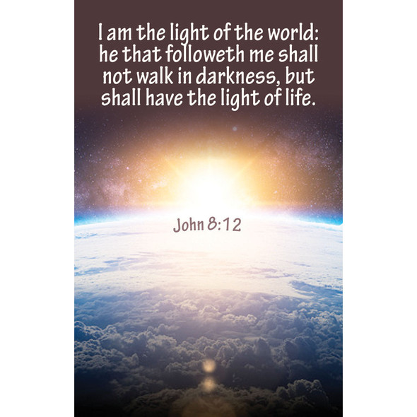 11" Bulletin - I Am the Light of the World - General Worship - Pack of 100