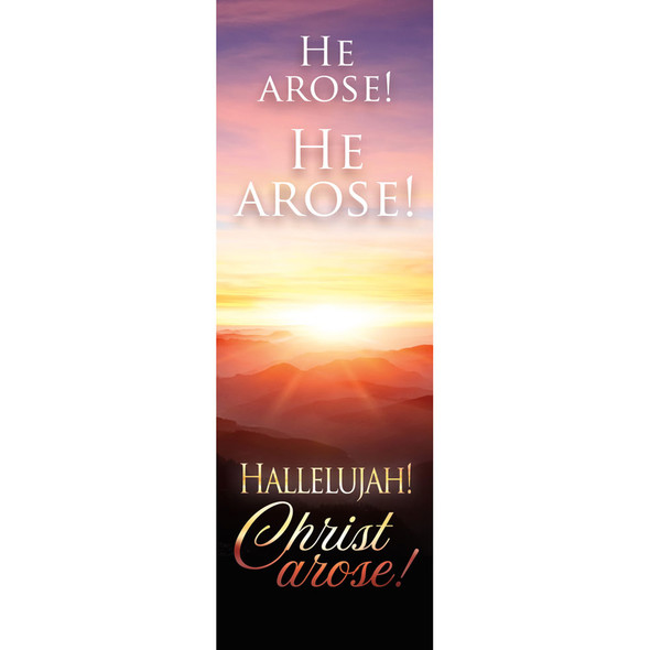 Bookmark - Easter - He Arose Hallelujah Christ Arose