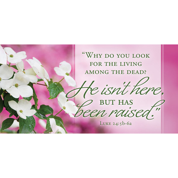 Off. Envelope - Easter - He isn't here, but has been raised - Pack of 100