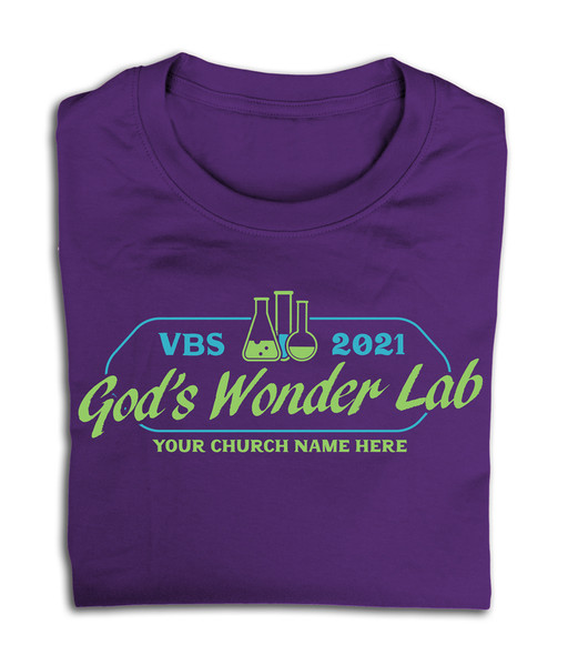 VBS Custom T-Shirt - God's Wonder Lab VBS - VGWL060